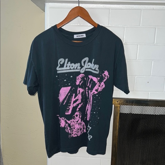 Daydreamer Black and Pink Skirt with Short Sleeves - Picture 1 of 5